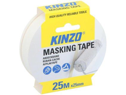 Papírová maskovací páska 2,5cm KINZO 25m