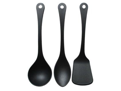 Sada plastového náčiní KITCHISIMO Nero 3ks