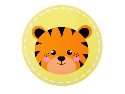 PROSTÍRÁNÍ DĚTSKÉ  KULATÉ 38 CM TYGR PLAST