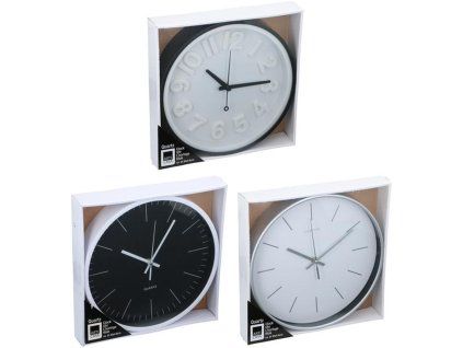 Nástěnné hodiny 30cm MIX barev