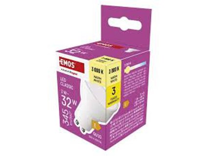 ŽÁROVKA LED CLS MR16 3W 345LM GU10 WW