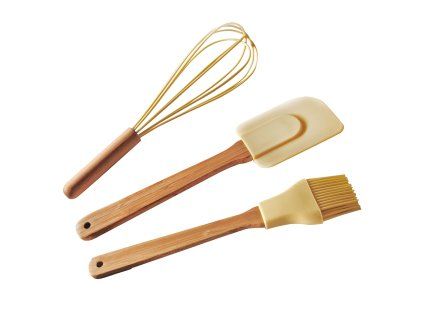 Sada silikonového náčiní TORO Bamboo 3ks