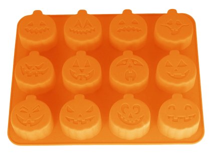 FORMA NA PEČENÍ  SILIKON  DÝNĚ 12KS ORANŽOVÁ