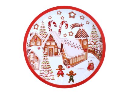 PODNOS KULATÝ PERNÍKOVÁ VESNIČKA 26x2,5CM PLECH