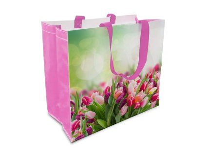 Nákupní taška TORO 43x37x21,5cm tulipány