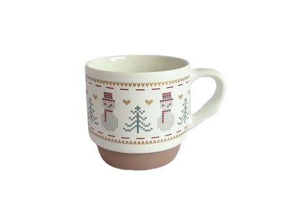 HRNEK S VÁNOČNÍM MOTIVEM  SNĚHULÁK KERAMIKA 305ML