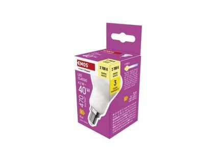 LED ŽÁROVKA CLASSIC R50/E14/4,2W(40W)/470LM/TEPLÁ