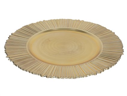 TALÍŘ DEKORAČNÍ 33CM ZLATÁ