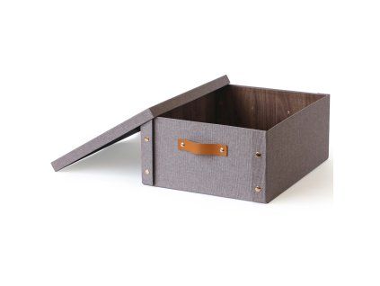 KRABICE ULOŽNÍ S VÍKEM 33*40*17CM PAPÍR+LEPENKA