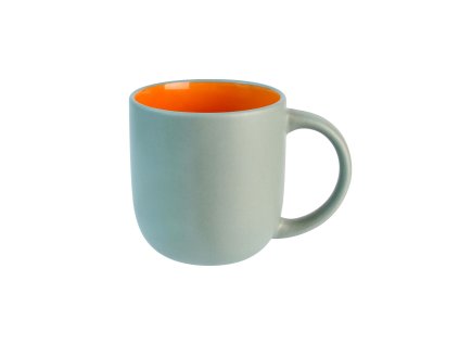 HRNEK 435ML ZELENÁ/ORANŽOVÁ KERAMIKA