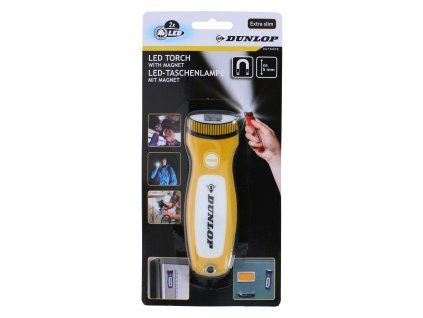 SVÍTILNA DUNLOP TORCH 2LED S MAGNETEM 12.5X4X0.5CM