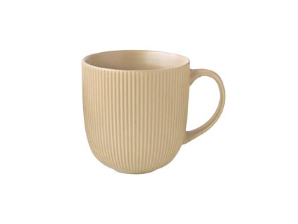 Keramický hrnek 510ml KITCHISIMO žebrovaný béžový