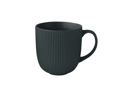 HRNEK 510ML ŽEBROVANÝ KERAMIKA TMAVĚ ZELENÁ
