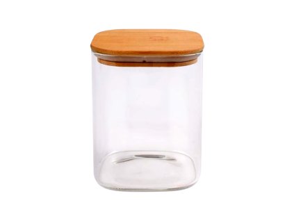 DÓZA S BAMBUS VÍČKEM 930ML BOROSILIKÁT 10X12.7CM