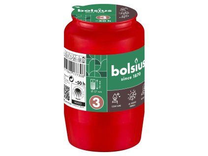 NÁPLŇ DO HŘBITOVNÍ SVÍČKY ČERV.2,5DNE HOŘENÍ 9,6CM