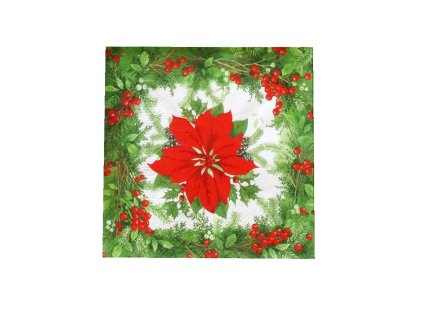 UBROUSKY VÁNOČNÍ HVĚZDA 3VRSTVÉ 33X33CM