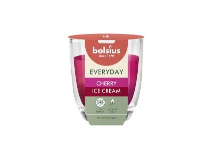 Vonná svíčka ve skle BOLSIUS 24 hodin cherry ice cream