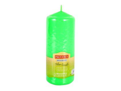 SVÍČKA VÁLEC ZELENÁ 65X160MM 435G PARAFÍN