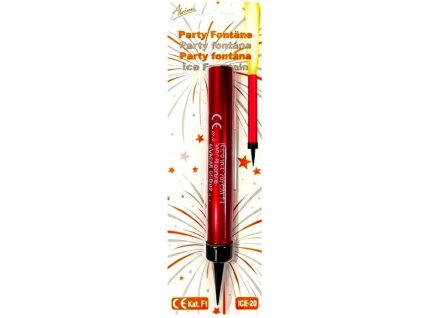 fontána C ledová 1ks, 12cm - 45 sek., červená