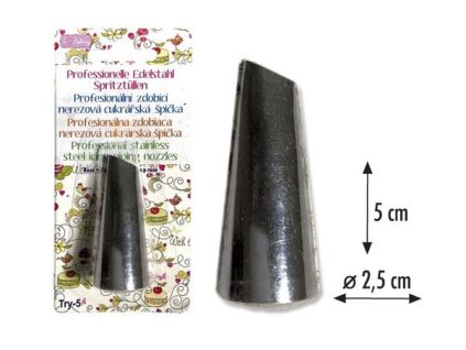 špička d25x50mm RŮŽE TRY-5, zdobící, NR