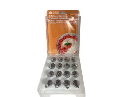 špička-16ks-sada, cukrářská, KT156203A, kov