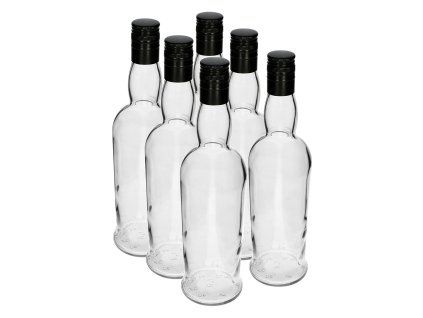 láhev  700ml MONOPOL skleněná s uzávěrem (6ks)