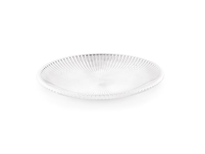 talíř d25cm, mělký, ANASTAZJA, vroubk. sklo