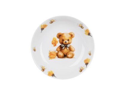 Hluboký dětský talíř MEDVÍDEK pr. 19 cm