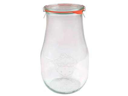 Zavařovací sklenice Weck Tulpe 2700 ml, víčko ø 100 mm s příslušenstvím  / 4 ks