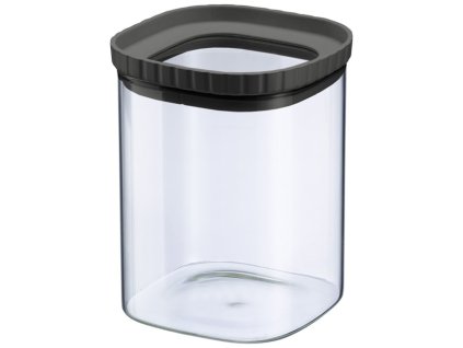 Skleněná dóza se silikonovým víčkem, stohovatelná, 1080 ml