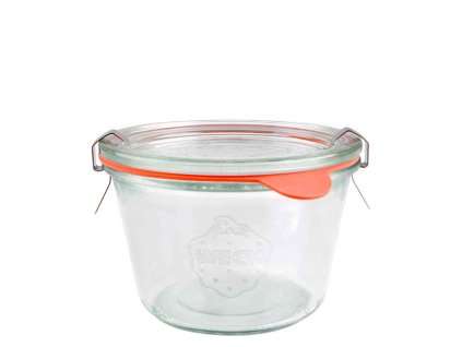 Zavařovací sklenice Weck Sturz 370 ml, víčko ø 100 mm příslušenstvím / 6 ks