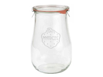 Sklenice zavařovací Weck TULPENGLAS 1750 ml, víčko ø 100 mm s příslušenstvím / 4ks