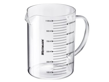 Odměrka, skleněná, 1,1 l