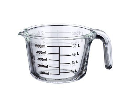 Odměrka se stupnicí, skleněná 500 ml