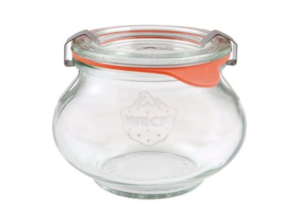 Sklenice zavařovací, dekorativní Weck SCHMUCKGLAS 560 ml, víčko ø 80 mm s příslušenstvím / 6ks