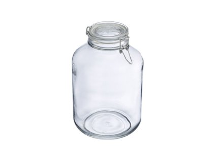 Sklenice s drátovým uzávěrem a těsněním FIDO, 5 l, ø 90 mm