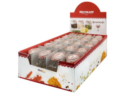 Sklenice s odklápěcím uzávěrem 100 ml/sada 20 ks