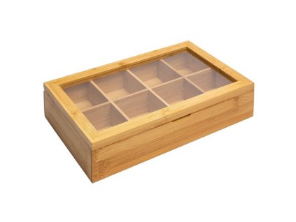 Krabička na čajové sáčky z bambusu TEATIME