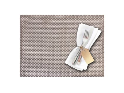 Prostírání ELEGANCE 42 x 32 cm - šedostříbrné