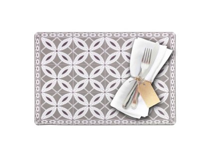 Prostírání ARABESQUE 43,5 x 28,5 cm - šedohnědé