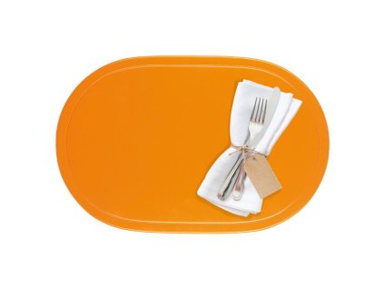 Prostírání oválné FUN 45,5 x 29 cm - oranžové
