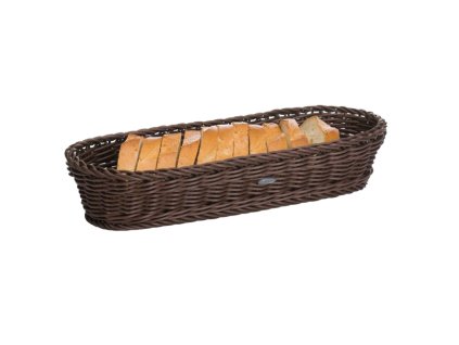Košík na bagety 40 x 16 x 8 cm - hnědý