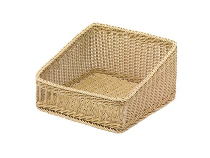 Koš prezentační 50 x 50 x 16-27 cm - světle béžový