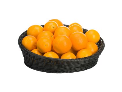 Koš kulatý prezentační ø 31-37 x 6-12 cm - černý