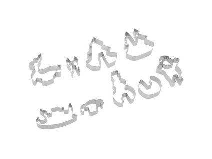 Sada 3D vykrajovátek SANTA KLAUS PŘICHÁZÍ / 9 ks