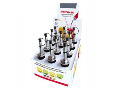 Nálevka s víčkem a příchytkou, plastová INOX STANDARD / 12 ks