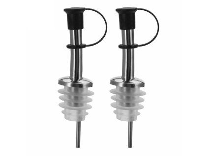 Nálevka s víčkem a příchytkou, silikonová INOX STANDARD / 2 ks