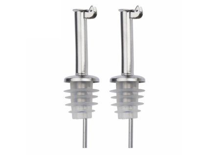 Nálevka s kovovým víčkem, silikonová INOX STANDARD / 2 ks