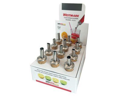 Nálevka krátká, korková INOX GASTRO / 12 ks