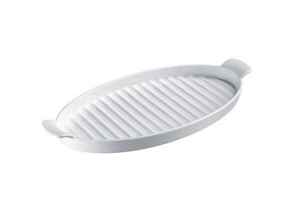 Tác servírovací, porcelánový na chřest
